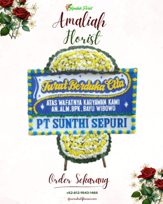 Papan Bunga Duka di Koja
