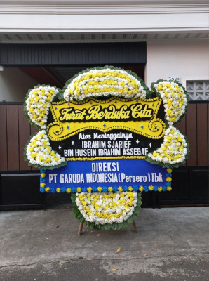 Papan Bunga Duka di Koja